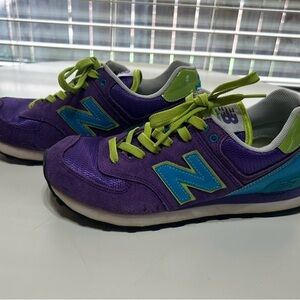 New Balance women’s Sneakers in Purple and Lime